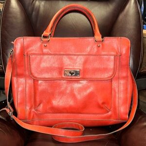 Red Leather Women's Bag